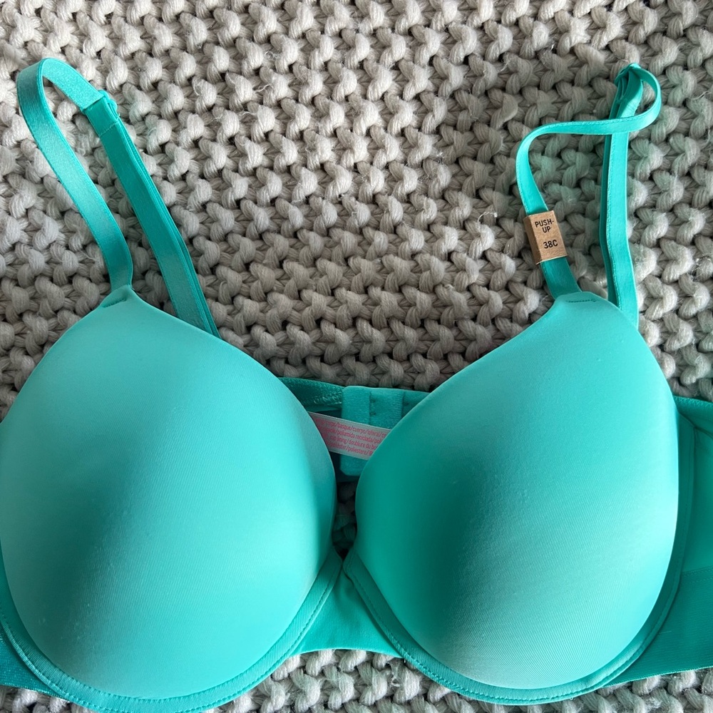 PINK Victoria's Secret Teal Bra